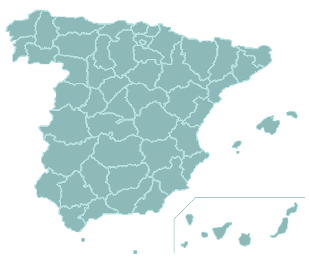 Mapa de provincias de España