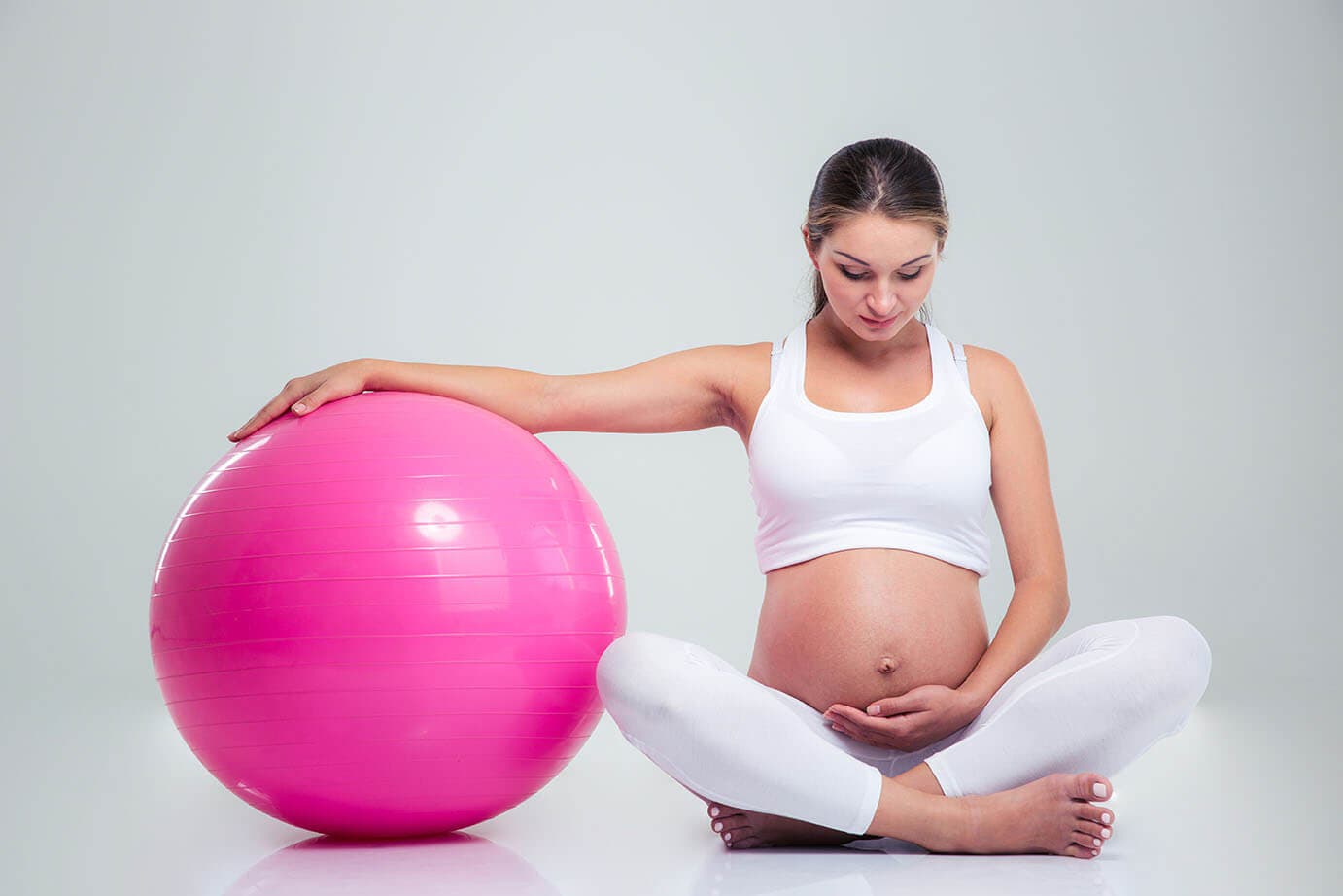 BABYGO Pelota De Pilates Embarazadas, Fitball, Ejercicio, Balón De Gimnasia  Anti-Burst Parto Embarazo,Yoga, Fitness + Gratis Manual De Ejercicios -  Disfraces Or…