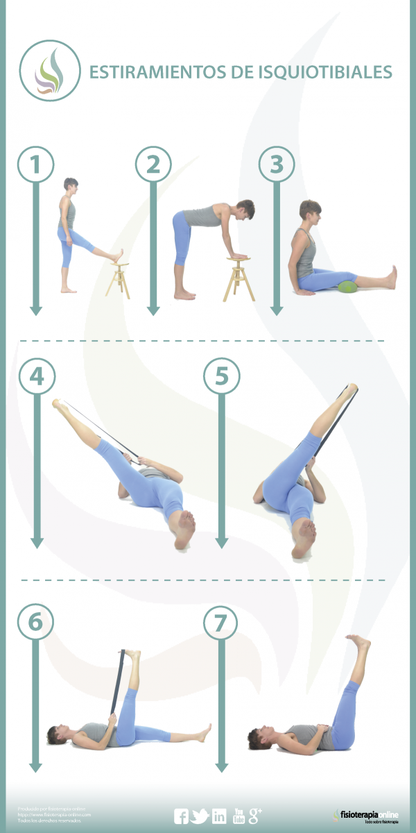 Estirar isquiotibiales protrusión lumbar