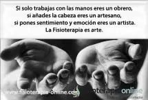 Fisioterapia, trabajo, ciencia y arte