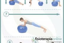 10 ejercicios para trabajar tu core con fitball