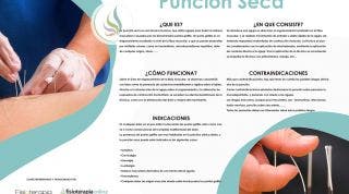 Punción seca. Está de moda pero... ¿Sabes bien lo qué es? Punción seca. Está de moda pero... ¿Sabes bien lo qué es?