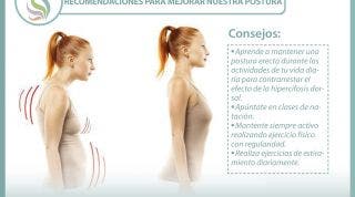 Consejos, ejercicios, recomendaciones para mejorar nuestra postura y corregir la "chepa" o hipercifosis dorsal.