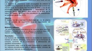 El uso del plasma rico en factores de crecimiento en la regeneración del cartílago