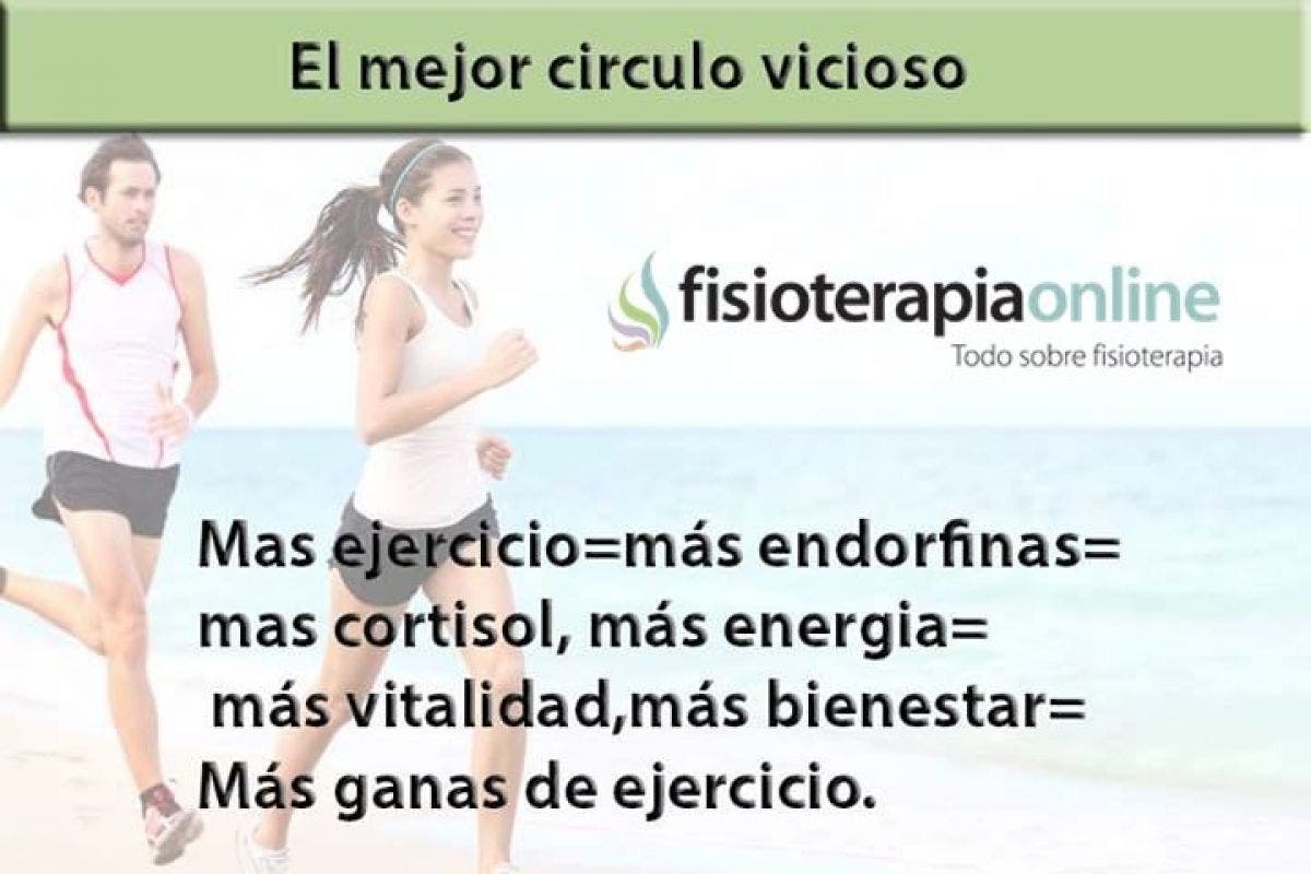 El circulo de la felicidad, ejercicio, endorfinas, cortisol ,bienestar 