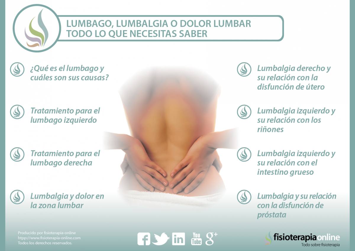 Lumbago, lumbalgia o dolor lumbar, llámalo como quieras, descubre todo lo que necesitas saber, 14 vídeos sobre el tema