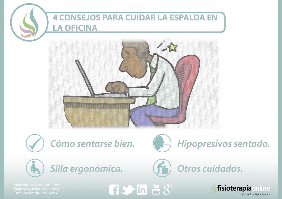 4 consejos para cuidar la espalda en la oficina