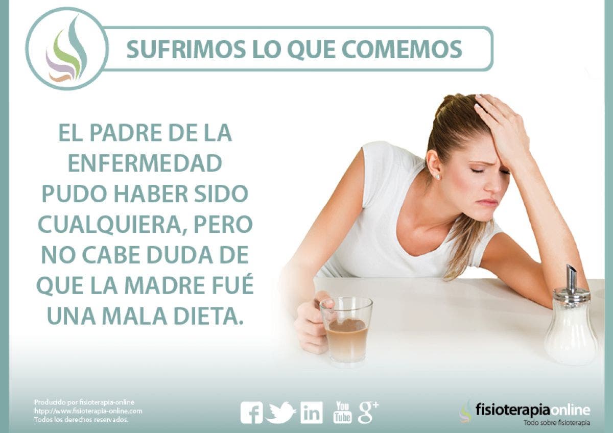 Sufrimos lo que comemos