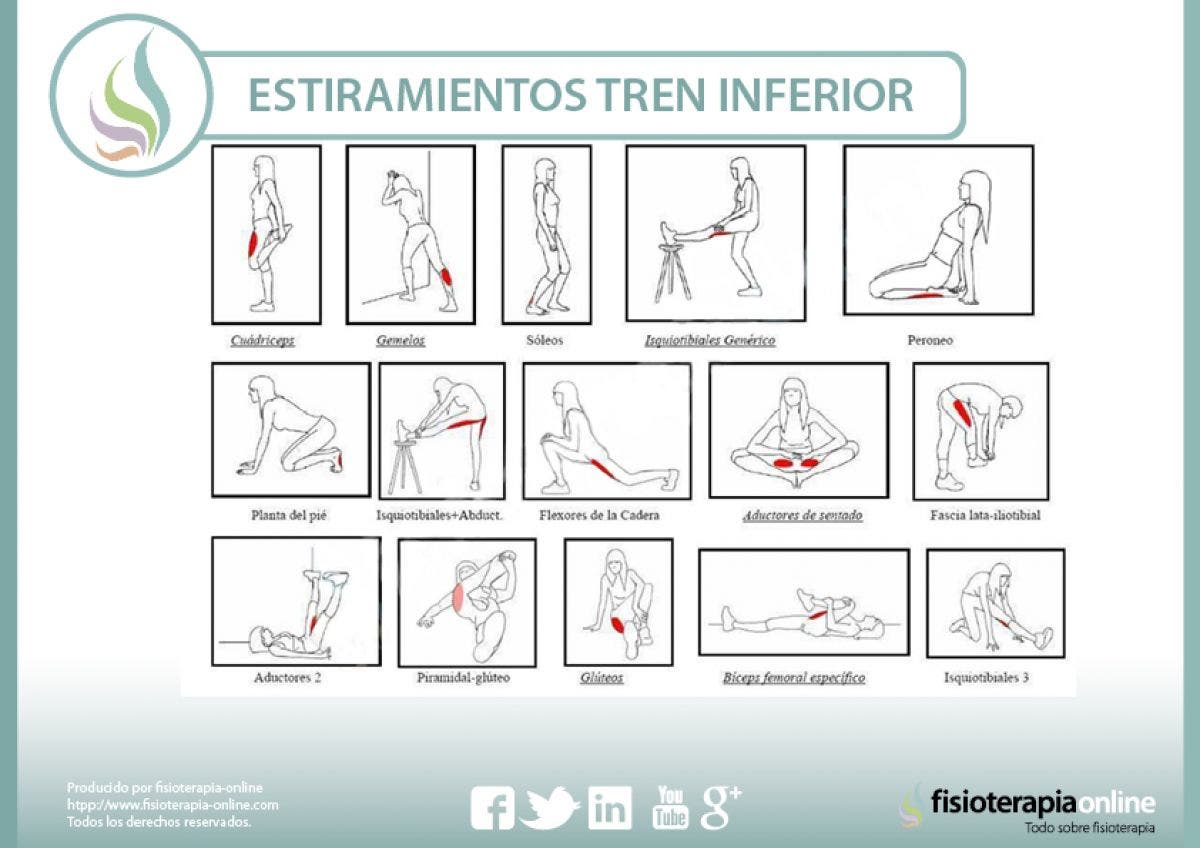 No pierdas el tren inferior, realiza estos sencillos estiramientos y mejora los dolores y sobrecargas de tus piernas