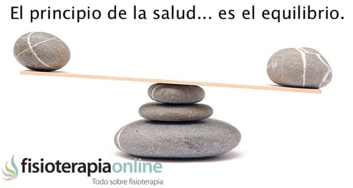 El principio de la salud, es el equilibrio.