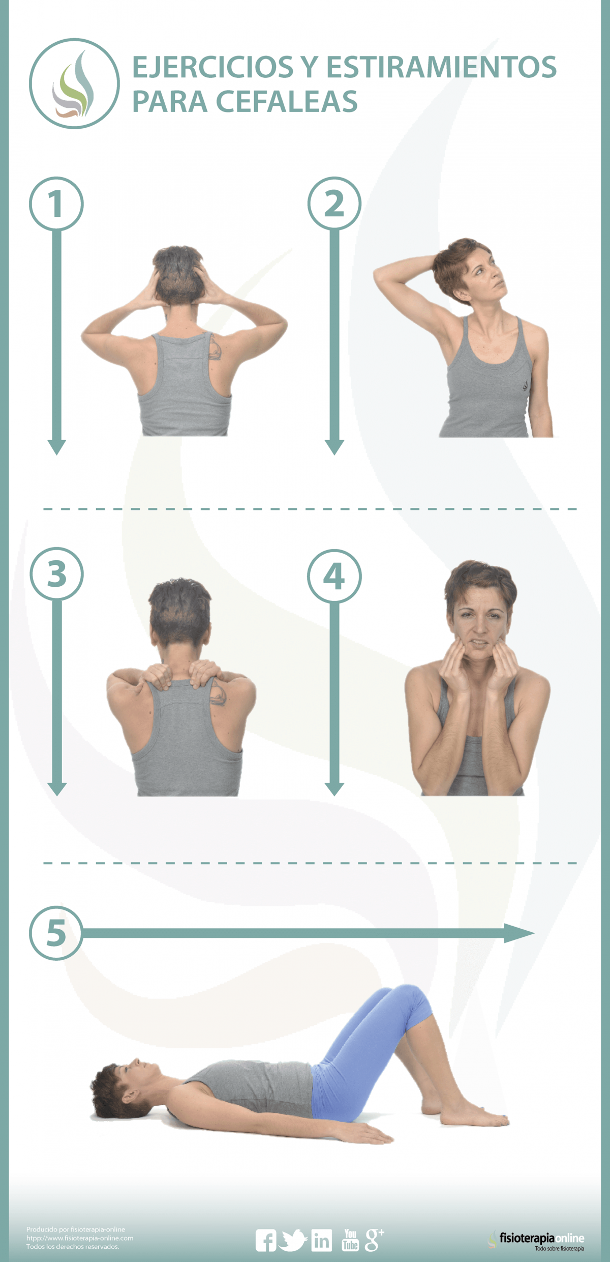 Mejora tus cefaleas o dolores de cabeza con estos ejercicios y estiramientos