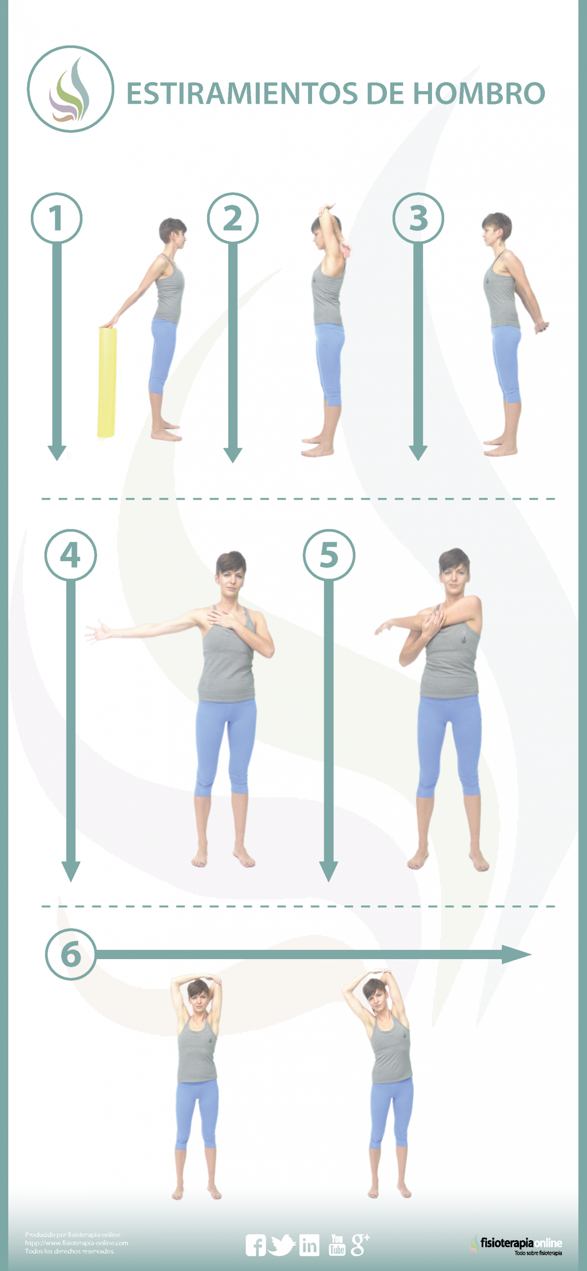 6 estiramientos para cuidar tus hombros y brazos