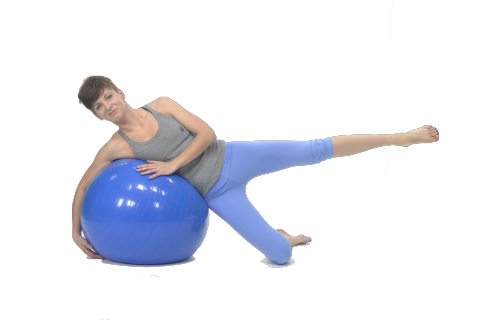 Los ejercicios para reforzar abdominales, piernas y glúteos con una pelota  de Fitball