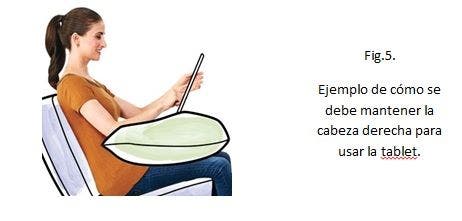 Cómo influye el uso de tablets y móviles en la columna cervical. Consejos posturales y ejercicios.