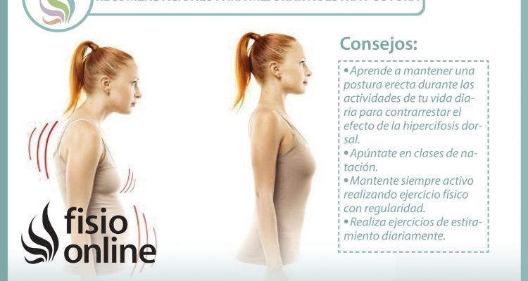 Consejos, ejercicios, recomendaciones para mejorar nuestra postura y corregir la "chepa" o hipercifosis dorsal.