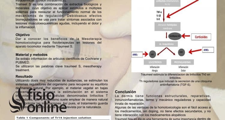 Mesoterapia homotoxicológica para fisioterapeutas