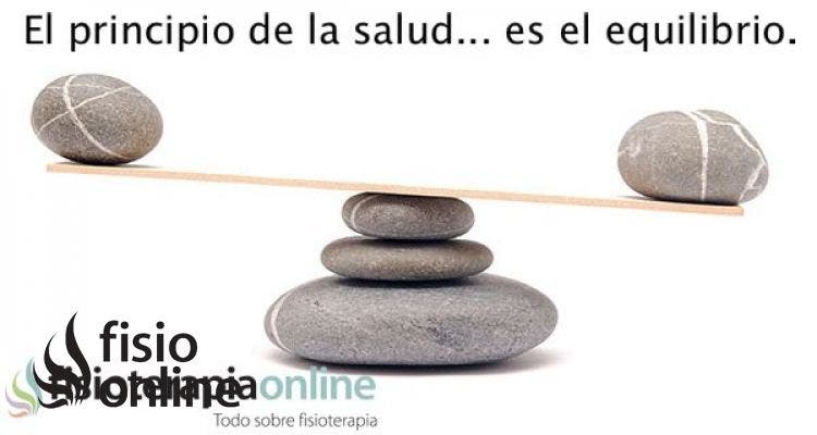 El principio de la salud, es el equilibrio.