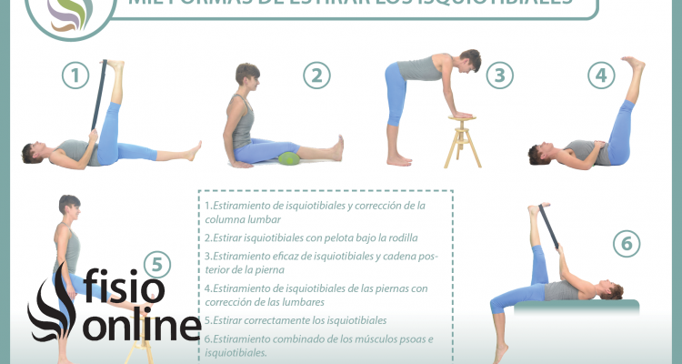 Estiramientos de isquiotibiales. Estira correctamente estos músculos