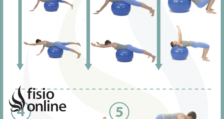 5 ejercicios para tonificar tu espalda con fitball