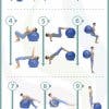 10 ejercicios para tonificar y recuperar tus piernas con fitball