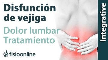Tratamiento para dolor muscular y lumbar provocado por una alteración de vejiga