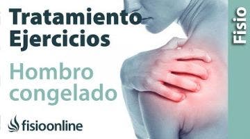 Hombro congelado. Tratamiento con ejercicios, auto masajes y estiramientos