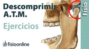 Ejercicio para descomprimir la articulación temporomandibular. A.T.M