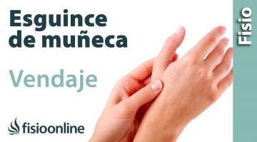 Vendaje para esguince de muñeca e inflamaciones de muñeca.