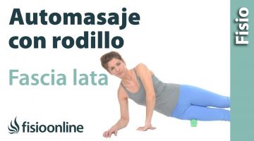 Auto masaje para la fascia lata con rodillo