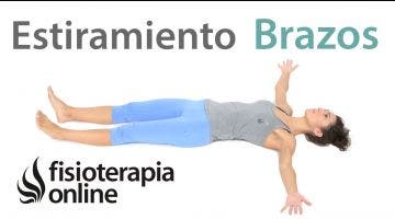 10.Musculatura anterior de los brazos.Estiramiento bilateral (tumbado)