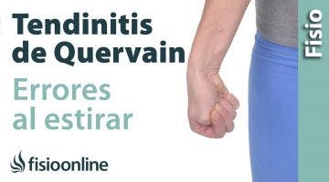 Cómo "NO" estirar en caso de tendinitis de Quervain o del pulgar.