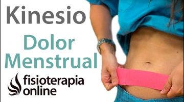 Aplicación del kinesiotaping para el dolor menstrual.