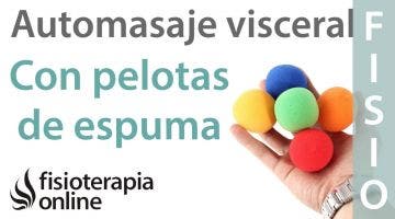 Auto-masaje visceral con pelota de espuma