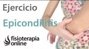 Epicondilitis.Ejercicio de potenciación o fortalecimiento para los músculos epicondileos.