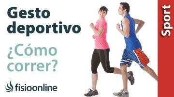 Gesto deportivo de la carrera