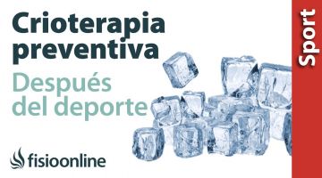 Crioterapia después del deporte con caracter preventivo.