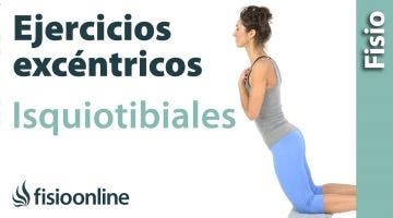 Ejercicio de potenciación o fortalecimiento excéntrico para los músculos isquiotibiales.