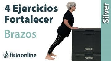 4 EJERCICIOS para FORTALECER brazos en adultos MAYORES