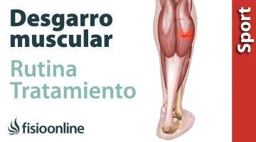 Rutina para  tratamiento de distensiones, desgarros musculares y roturas de fibras