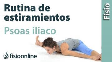 16.Estiramiento del músculo psoas iliaco.