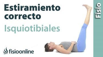 ¿Cómo estirar correctamente los isquiotibiales?