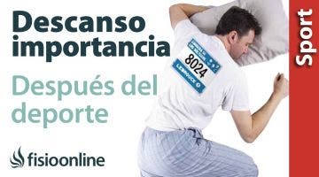 Importancia de la relajación para el descanso después del deporte.