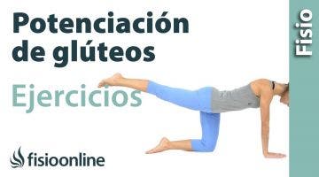 Rutina de ejercicios de potenciación o fortalecimiento para los músculos glúteos.