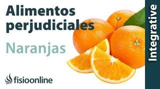 Alimentos perjudiciales para tu espalda: Naranjas y mandarinas.