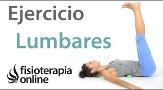 Flexibilización de las lumbares y espalda con rodillo de espuma.