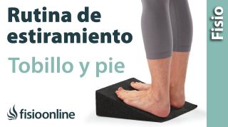 Estiramiento de la musculatura anterior del pie y tobillo