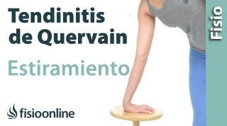 Estiramiento para la tendinitis de Quervain o del pulgar.