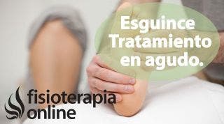 Tratamiento en agudo del esguince de ligamentos del tobillo o torcedura de tobillo.