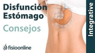 Alimentación, nutrición y consejos dietéticos para la disfunción de estómago.