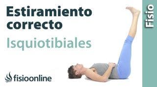 ¿Cómo estirar correctamente los isquiotibiales?